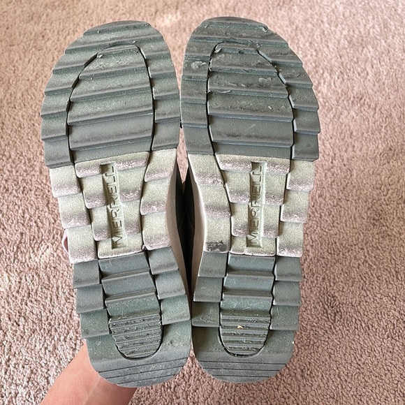 Merrell Alpine Cush Slide Wedge Sandal Women’s 7 Lichen Green EUC Outdoor Casual - Picture 4 of 13